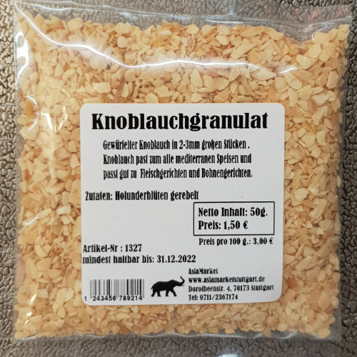 Knoblauchgranulat, 50g, Deutschland