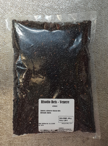 Risotto Reis schwarz Venere, 400g, Italien