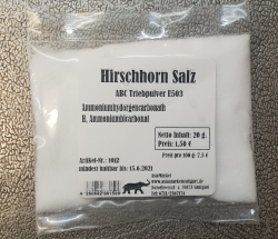 Hirschhornsalz, 20g, Deutschland