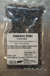 Pondicherry Pfeffer in Salz, 30g, Indien