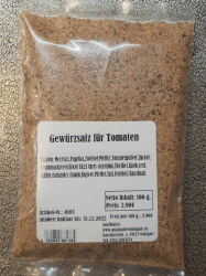 Tomaten-Mozzrella Gewürzsalz , 50g, Deutschland