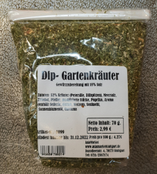 Dip Gartenkräuter, 70g, Deutschland