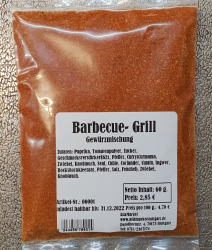 Barbecue Grill, 80g, Deutschland