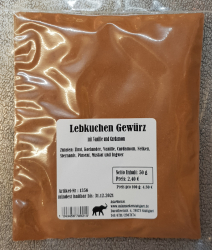 Lebkuchen Gewürz, 50g, Deutschland