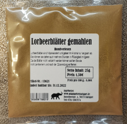 Lorbeerbltter gemahlen, 25g, Trkei