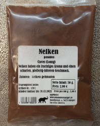 Nelken gemahlen, 50g, Indien