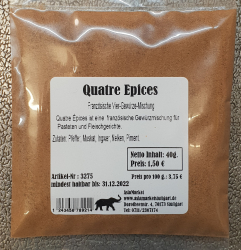 Quatre Epices, 40g, Frankreich