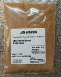 Anis gemahlen, 50g, Spanien