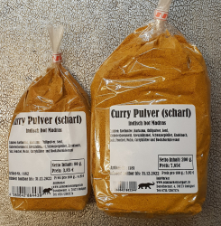 Curry Pulver scharf, Hot Madras, 80g , Indien