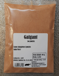 Galgant gemahlen, 60g, Indien