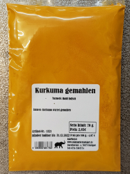 Kurkuma gemahlen, 70g, Indien