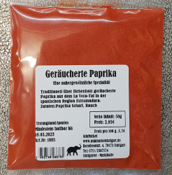 Paprika geruchert, 50g, Spanien