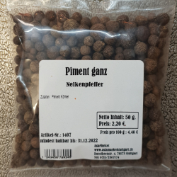 Piment ganz, 50g, Jamaika