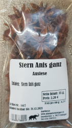 Sternanis ganz, 35g, Vietnam