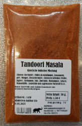 Tandoori Masala, 50g, Indien