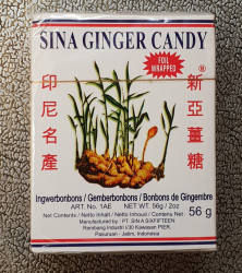 Ingwer Bonbons, 56g, Indonesien, Sina
