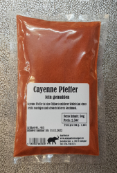 Cayenne Pfeffer gemahlen, 50g und 150g, Indien