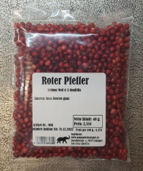 Roter Pfeffer ganz, 40g, Brasilien